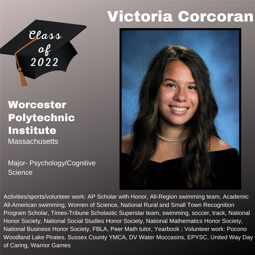 Top 25 Grad, Victoria Corcoran